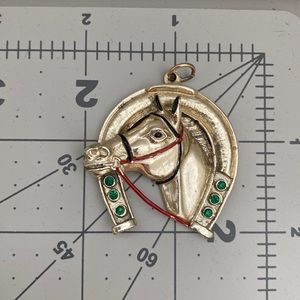 Vintage horse pendant